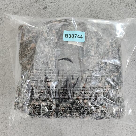 Vintage 80s Koret Career Blazer Womens L Boucle Fuzzy Nubby Knit Mohair Blend - Picture 8 of 8